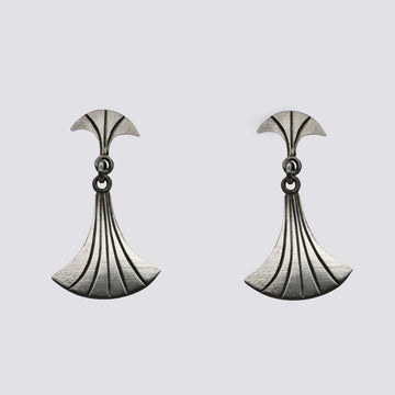 Etched Flared Earrings - EJ2262