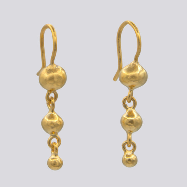 Triple Ball Dangle Earrings - EJ2347 – Jane Diaz NY