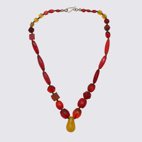 Knotted Antique African Bead Necklace – Jane Diaz NY
