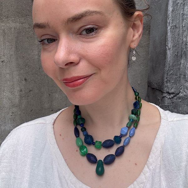 Knotted Antique African Bead Necklace – Jane Diaz NY