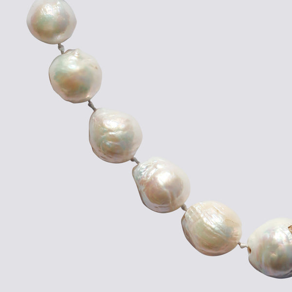 Knotted Baroque Pearl Necklace - KNTPRL-4 – Jane Diaz NY