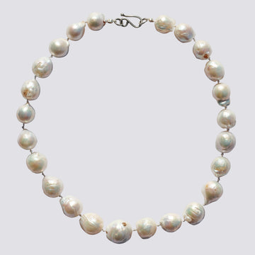 Knotted Baroque Pearl Necklace - KNTPRL-4