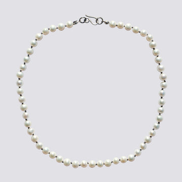Knotted Pearl Necklace - KNTPRL-2