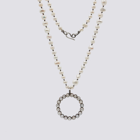 Pearl Circle Necklace - PJ1465