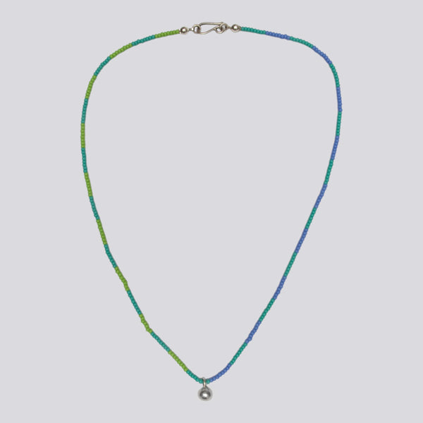 Beaded Necklace with Ball Pendant - PJ1474 – Jane Diaz NY