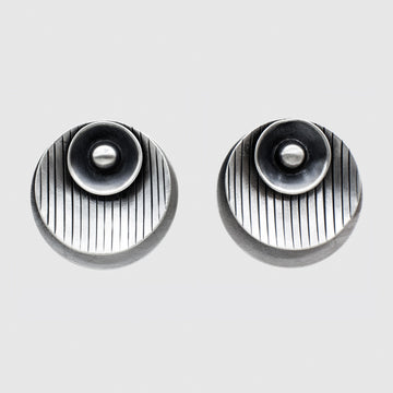 Multi Disc Button Stud Earrings - EJ2190