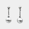 Double Ball Drop Stud Earrings - EJ2196