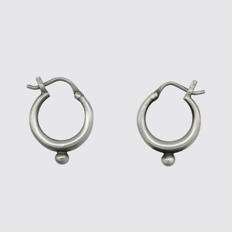 Small Hoop with Granulated Ball - EJ2203