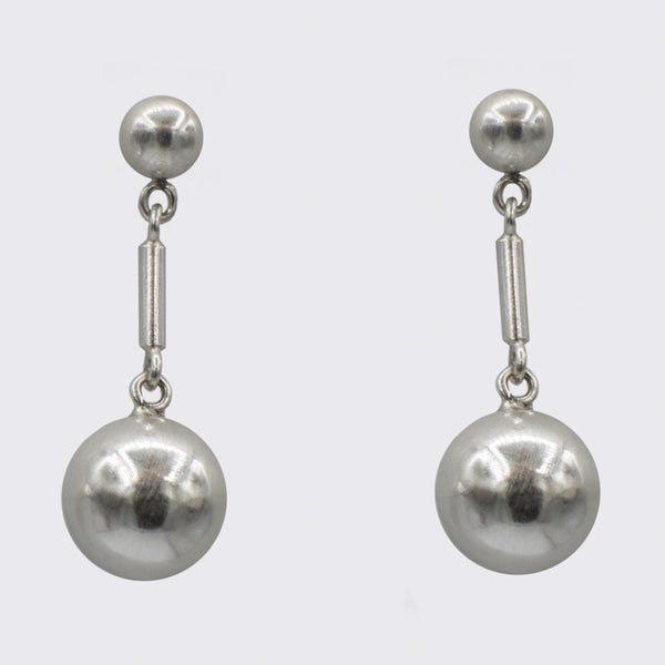 Double Ball Drop Stud Earrings - EJ2196 – Jane Diaz NY
