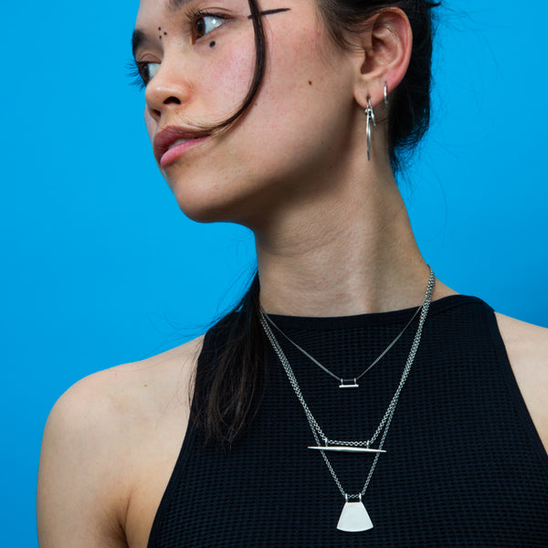 PRY シュウト　Layered Bar Necklace [slv925] Layered Bar Necklace [slv925] – PRY