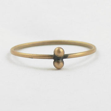 Two ball granulated stacking ring