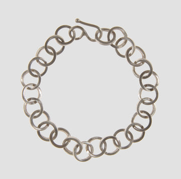 Handmade Circle Link Chain Bracelet