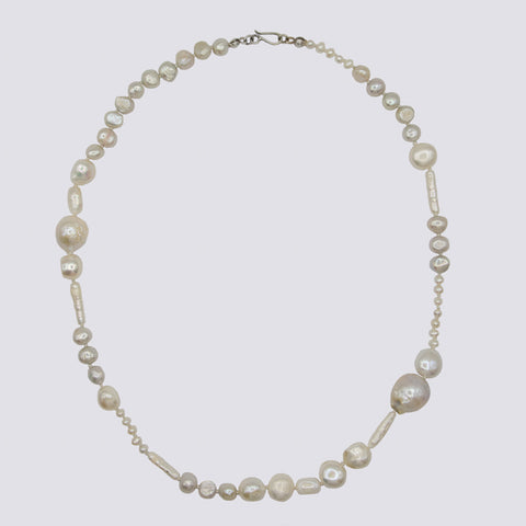 Knotted Pearl Necklace - KNTPRL-12