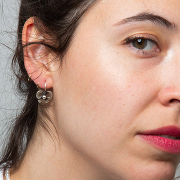 Tiny Bow Drop Earrings - EJ2273