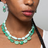 Knotted Chrysoprase Necklace - KNTCHR-2