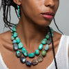 Knotted Mixed Stone Necklace - KNTMX-4