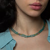 Knotted Apatite and Peridot Necklace - KNT18