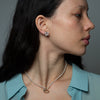 Faceted Marquis Stud Earrings - EJ2314
