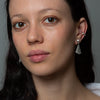 Folded Fan Drop Earrings - EJ2329