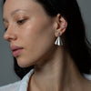 Folded Fan Drop Earrings - EJ2329