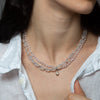 Knotted Chalcedony Necklace - KNTCHAL-1