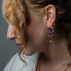 Pink Tourmaline Drop Earrings with Pearl Dangles-E10KG ARCHIVE 23