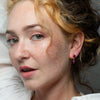 Ruby Studs with Dangles