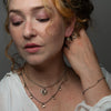 Flower Pendant and Ball Chain Necklace