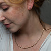 10K Gold Rice Chain Necklace