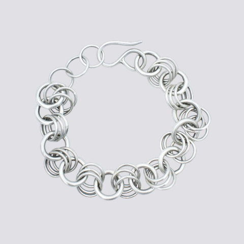 Victorian Style Round Link Chain Bracelet - BA401A