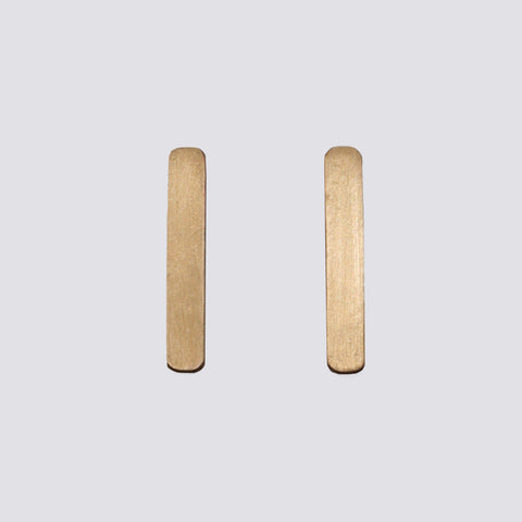 Bar Stud Earring in 10k Rose Gold