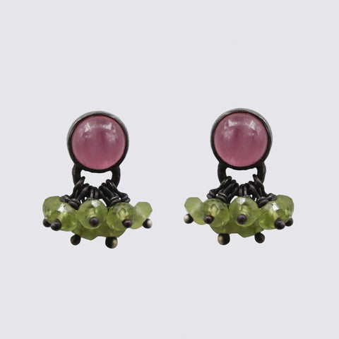Cabochon Stud Tiny Dangles - EJ2147