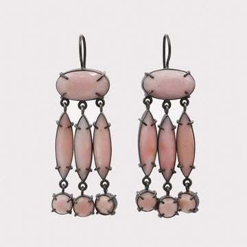 Faceted Oval with Marquise and Round Dangles - EJ2241