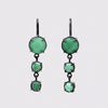 Graduated Faceted Round Stone Drop Earrings - EJ2247