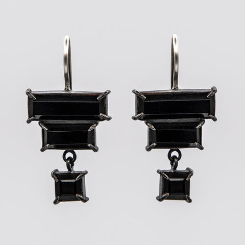 Faceted Deco Drop Earrings - EJ2248 DIS