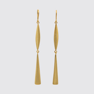 Marquise and Triangle Long Slinky Drop Earrings  - EJ2251