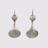 Etched Concentric Circles and Ovals Earrings - EJ2260