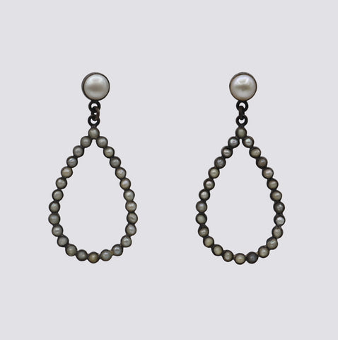 Pearl Stud Hoops - EJ2278