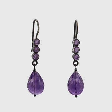 Bar Drop with Large Dangle Earrings - EJ2285