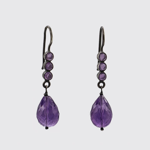 Bar Drop with Large Dangle Earrings - EJ2285