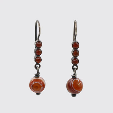 Bar Drop with Large Dangle Earrings - EJ2285