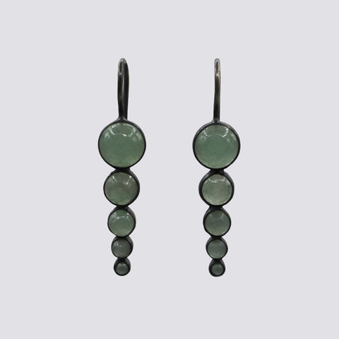 Graduated Stone Drop Earrings - EJ2287