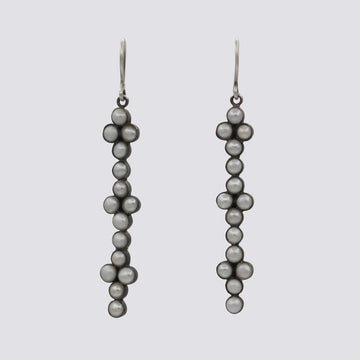 Pearl Bar Cluster Earrings - EJ2288