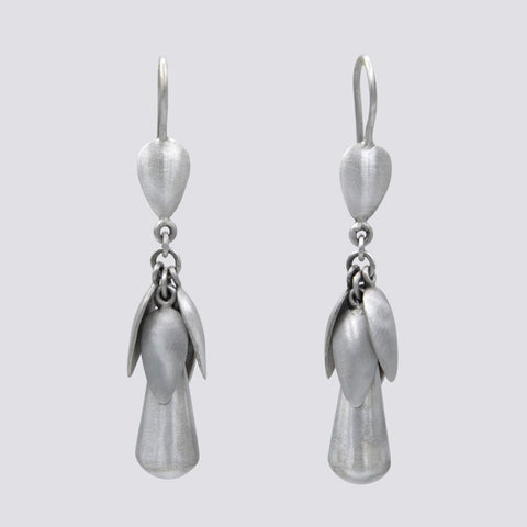 Leaf and Teardrop Dangle Earrings - EJ2292