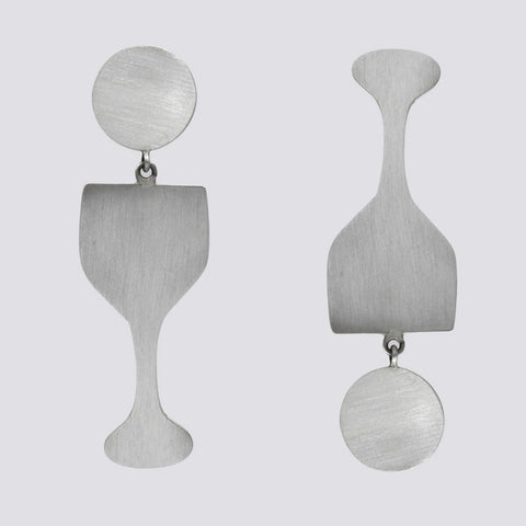 Champagne Glass Studs - EJ2297