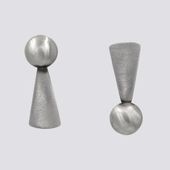 Graphic One Side Up, One Side Down Stud Earrings - EJ2299 – Jane