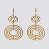 Double Cut Out Hoop Earrings - EJ2304