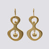 Abstract Earrings with Ball Dangle - EJ2305