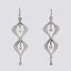 Wavy Earrings with Teardrop Dangles- EJ2306