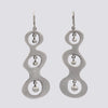 Long Wavy Earrings with Ball Dangles- EJ2308